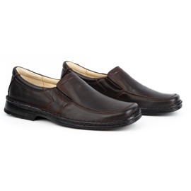WASAK Slip-on da uomo in pelle 0114W marrone 2