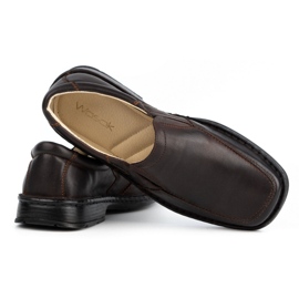WASAK Slip-on da uomo in pelle 0114W marrone 3