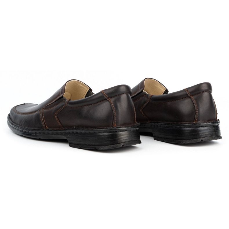 WASAK Slip-on da uomo in pelle 0114W marrone 4