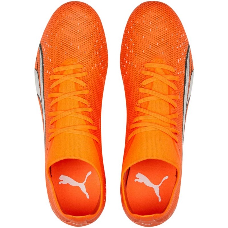 Scarpe da calcio Puma Ultra Match FG/AG M 107217 01 arancia arance e rosse 1
