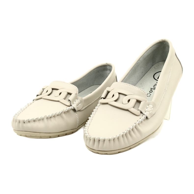 Mocassini Donna in Pelle Filippo DP4547 Beige 8