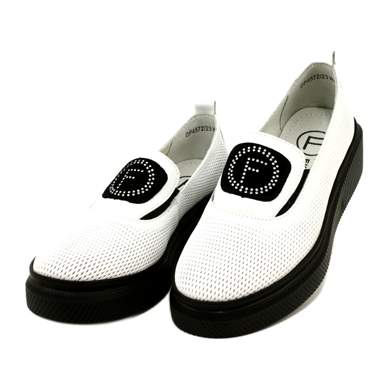 Filippo Scarpe da donna bianche in pelle alla moda DP4572/23 WH bianco 3