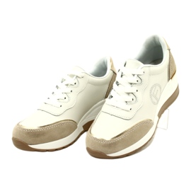 Filippo DP4660/23 WH BE scarpe stringate sportive da donna Bianco e Beige 3