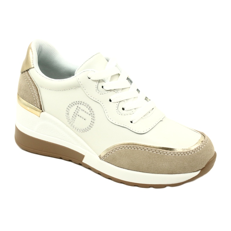 Filippo DP4660/23 WH BE scarpe stringate sportive da donna Bianco e Beige 1