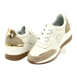 Filippo DP4660/23 WH BE scarpe stringate sportive da donna Bianco e Beige 4