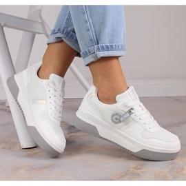 Scarpe sportive da donna stringate bianche Big Star LL274A024 bianco 1