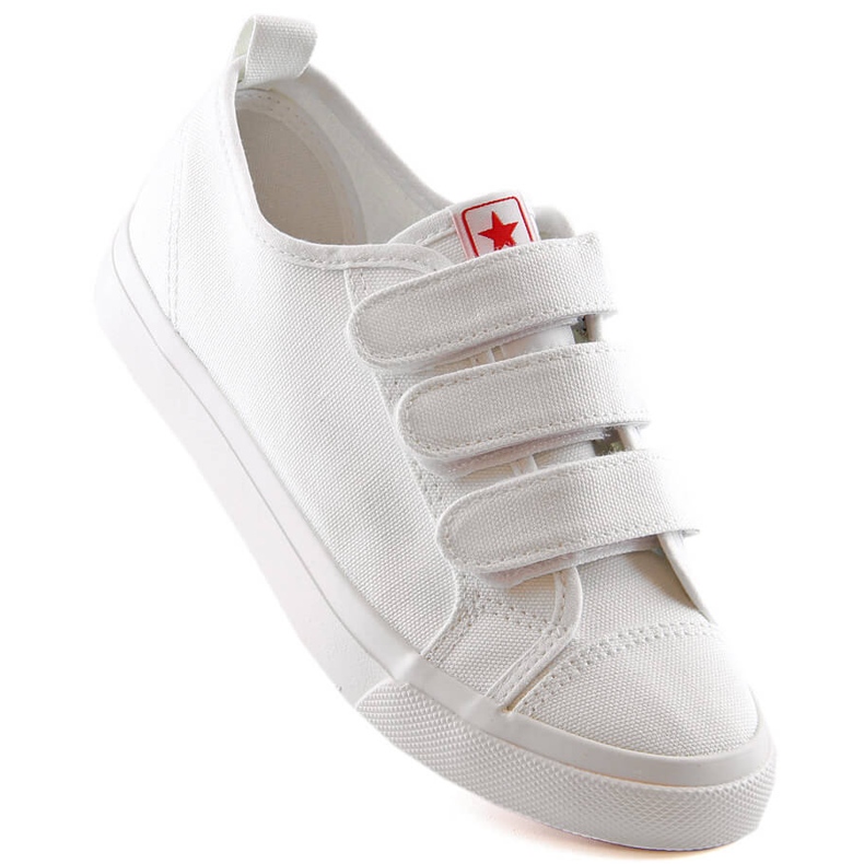 Sneakers da bambino con velcro bianco News 5791 bianca 1