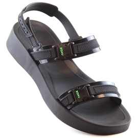 Comodi sandali sportivi da donna profumati neri ZAXY Aventura Sandal HH285286 nero 1