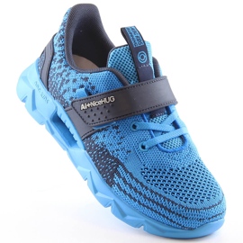 Atletico Scarpe sportive per bambini con velcro blu AbcKids B91230217 blu navy 1