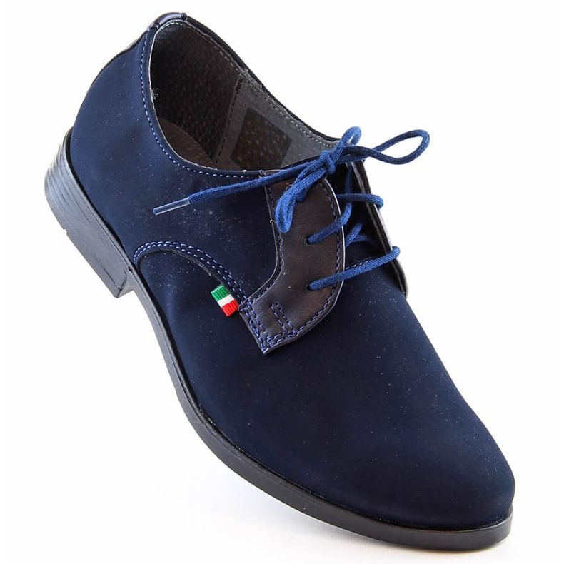 Scarpe da cerimonia per ragazzi Kornecki 6120 blu navy 1