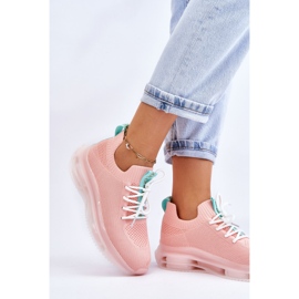 Scarpe Slip-on Sock da donna GOE JJ2N4081 Rosa chiaro 2