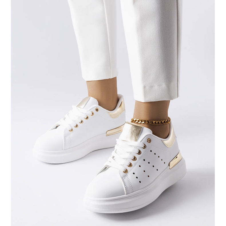 BM Sneakers bianche con traforo Chalut colorato bianco 1