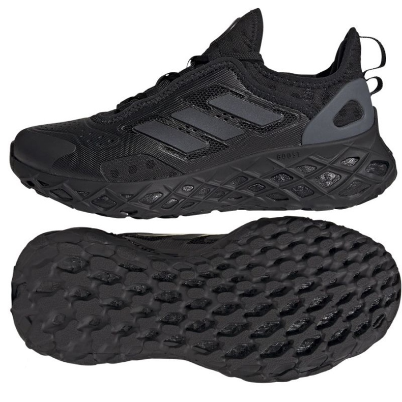 Scarpe da corsa adidas Web Boost Jr HQ4210 nero 1