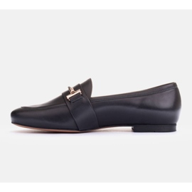 Marco Shoes Mocassini decorati in oro nero 1