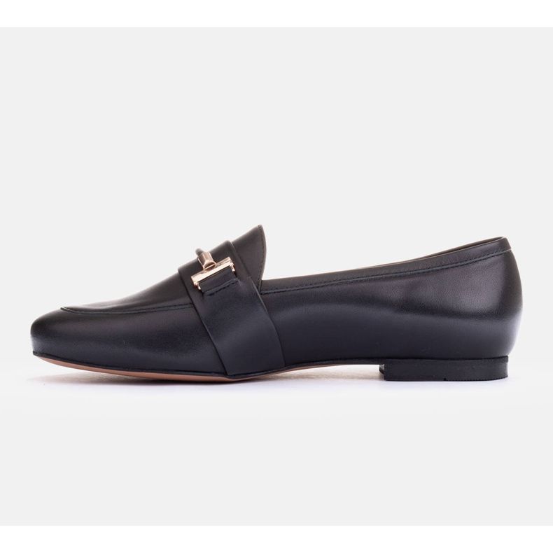 Marco Shoes Mocassini decorati in oro nero 1