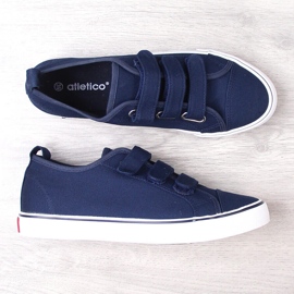 Sneaker Atletico 19759 blu navy con velcro 2