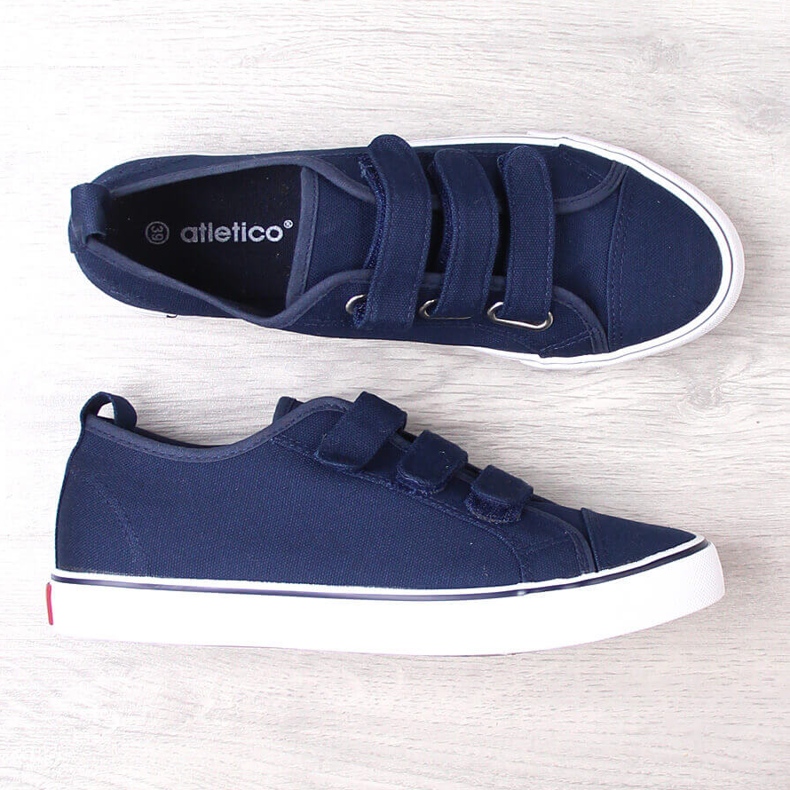 Sneaker Atletico 19759 blu navy con velcro 2