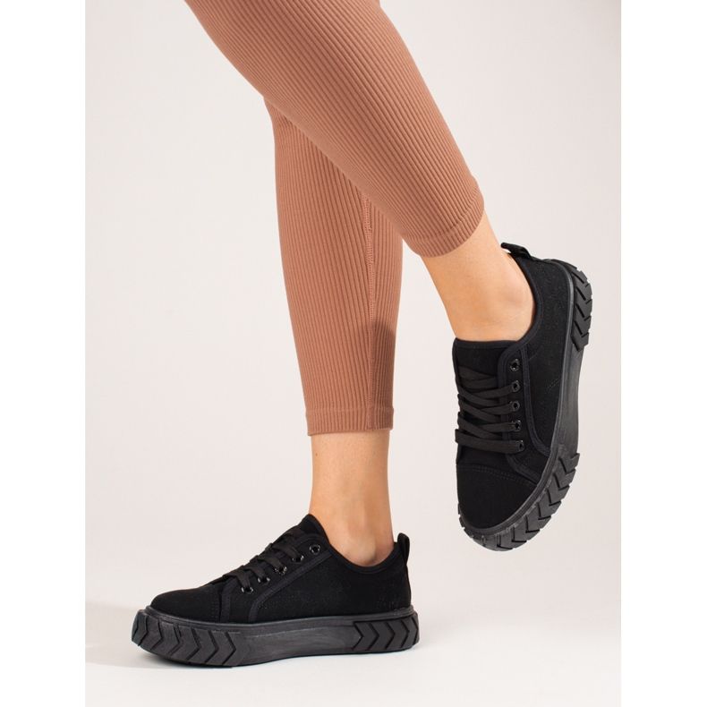 Sneakers Shelovet nere da donna nero 1