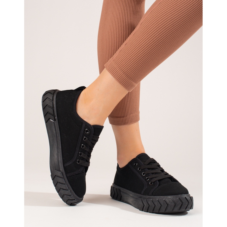 Sneakers Shelovet nere da donna nero 2