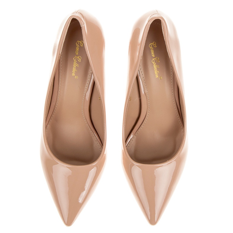 Comer Eleganti tacchi laccati marrone 1