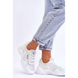 Scarpe Sportive da Donna in Tessuto Memory Foam System Big Star LL274A064 Bianche bianco 2