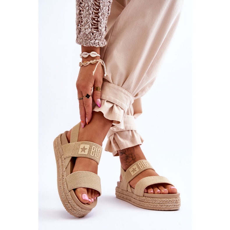 Sandali da donna Big Star LL274858 Beige marrone 2