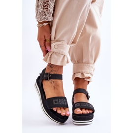 Sandali con plateau comodi da donna Big Star LL274870 neri nero 1