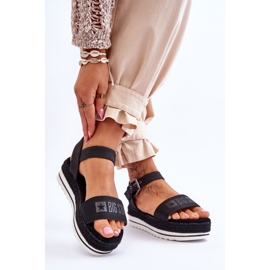 Sandali con plateau comodi da donna Big Star LL274870 neri nero 2