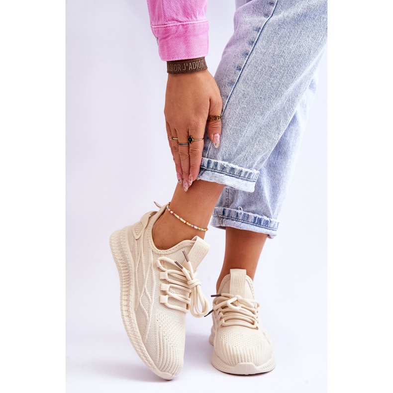 Sneakers senza lacci da donna Big Star LL274714 Beige 1