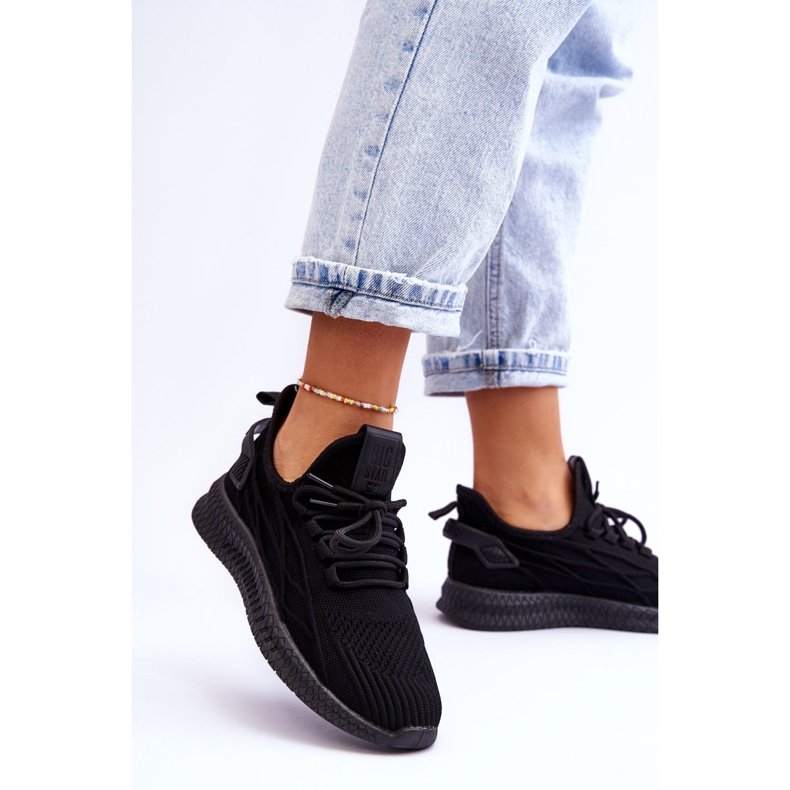 Sneakers senza lacci da donna Big Star LL274711 Nere nero 2