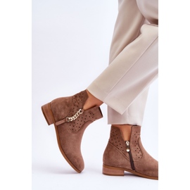 Vinceza Stivali Da Donna Con Cerniera In Pelle Scamosciata Beige Belliano 2