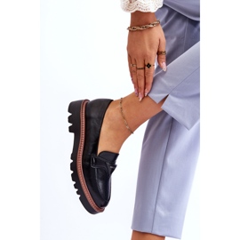 Vinceza Mocassini Donna In Pelle Con Plateau Con Decorazione Nera Jonett nero 2