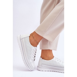 Vinceza Scarpe Sportive da Donna in Pelle Sneakers Bianco Elami 2