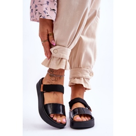 ZAXY Sandali vegani con velcro HH285282 Nero 1