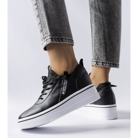 Sneakers nere con zeppa bassa di Mathieu nero 1
