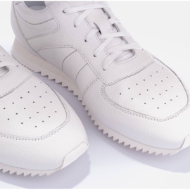 Marco Shoes Sneaker in pelle martellata bianca 2