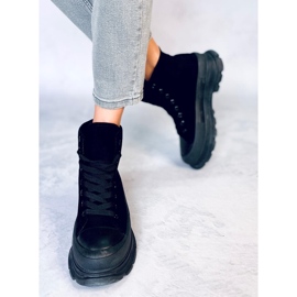 Sneakers alla caviglia da donna Yara Black nero 1