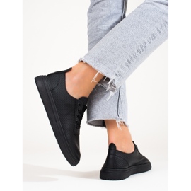 Sneakers Shelovet nere da donna traforate nero 2