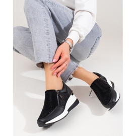 Sneakers Shelovet nere da donna nero 2