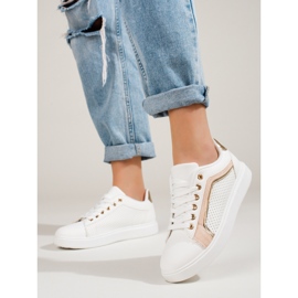 Scarpe sportive da donna classiche bianche Shelovet bianca 1