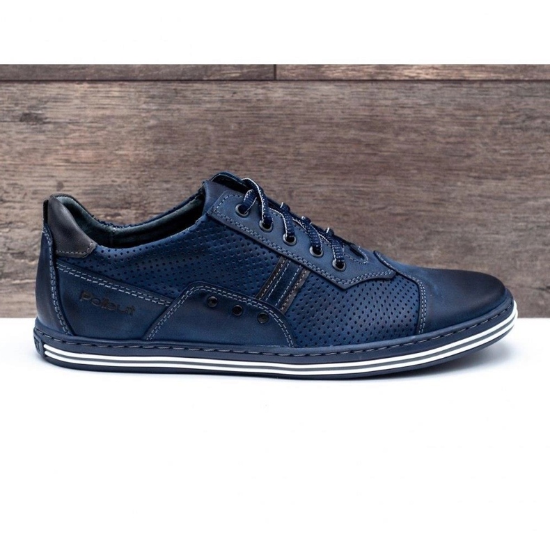 Polbut Scarpe casual da uomo 1801P blu navy 1