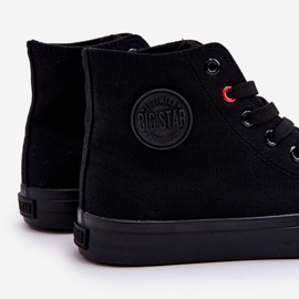 Sneakers Classiche Alte da Donna Big Star T274033 Nere nero 1