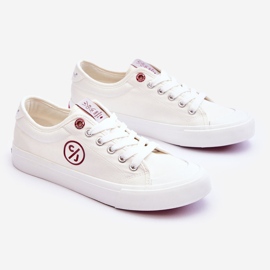 Sneakers Donna In Tessuto Cross Jeans LL2R4043 Bianche bianca 1