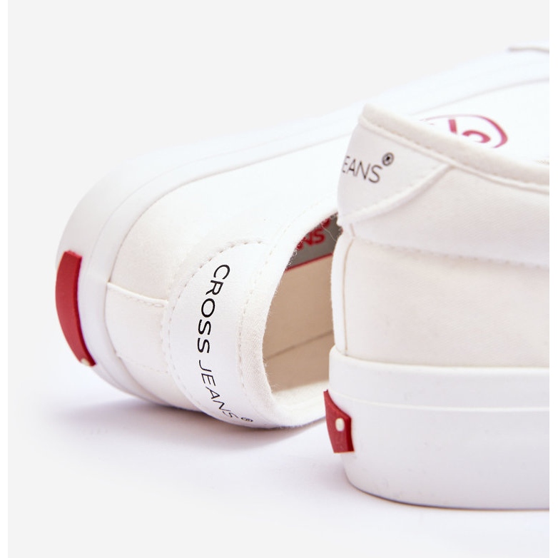 Sneakers Donna In Tessuto Cross Jeans LL2R4043 Bianche bianco 2