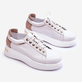 FILIPCZYK Scarpe Sportive Con Plateau In Pelle Da Donna Bianche Caressa bianco 1