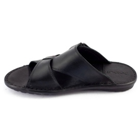 Polbut Pantofole da uomo SA05 nere nero 2