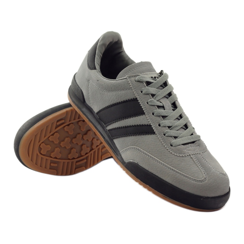 Sneakers sportive grigie DK 83092 nero grigio 3