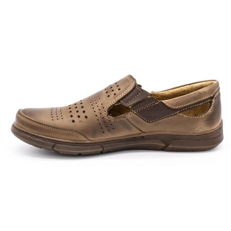 Polbut Scarpe estive da uomo J53 marrone 1