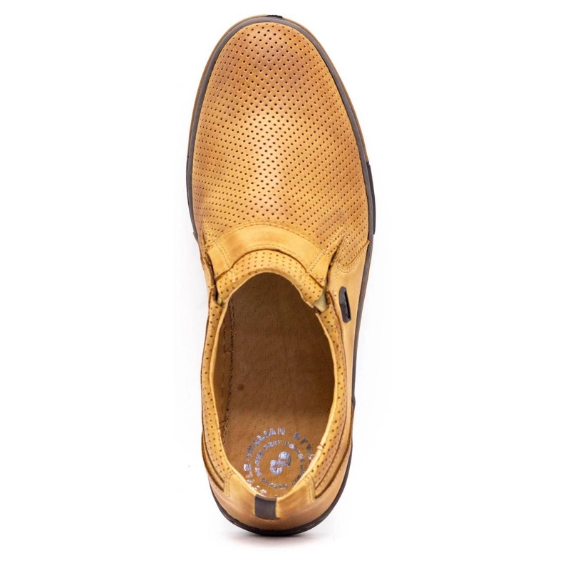 Polbut Scarpe da uomo in pelle 362 Per rosso multicolore arancia 2