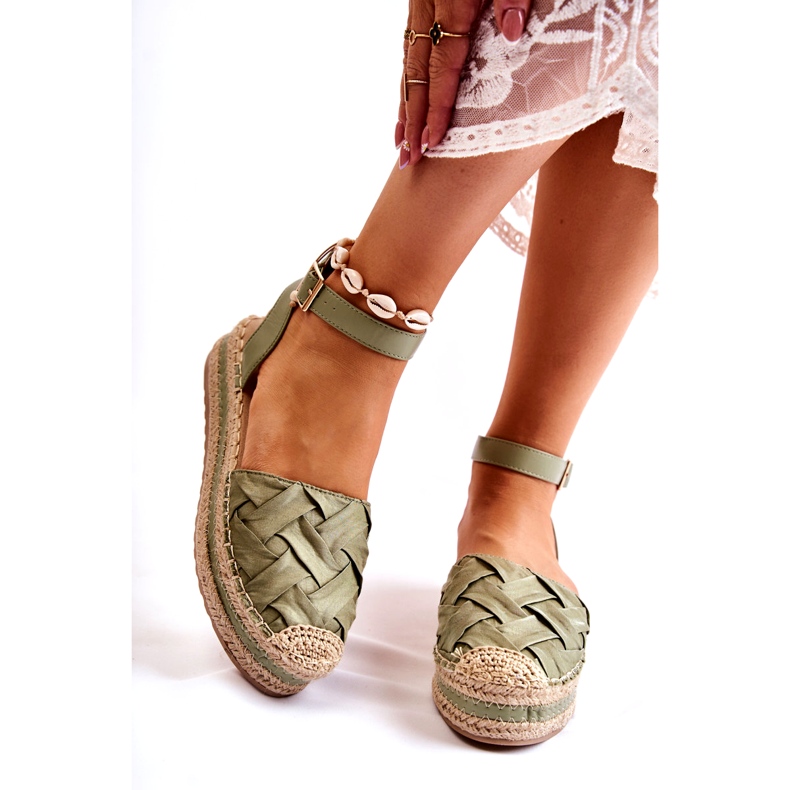 Sweet Shoes Sandali Espadrillas Da Donna Sulla Piattaforma Di Susane Verde 1